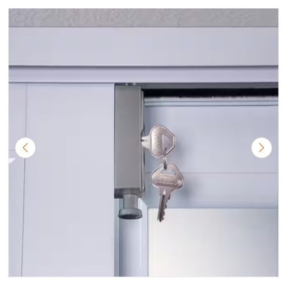Toledo Patio Door Silver Security Bolt Lock TDP02-S Keyed Design