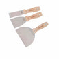 Husky 3-Pack Wooden Handle Putty Knife and Scraper Set with Stainless Steel Blade