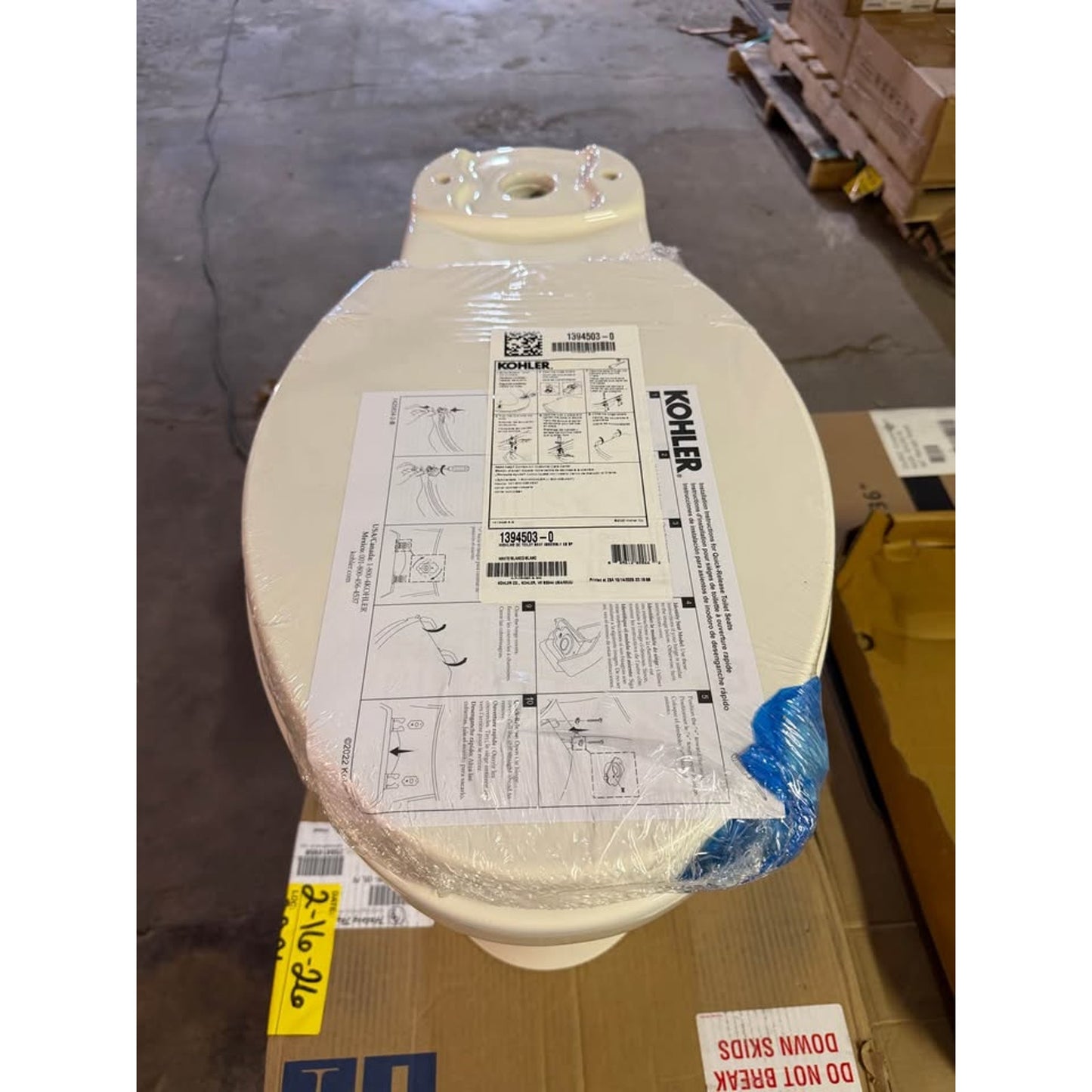 Kohler Cimarron Elongated Toilet BOWL + LID ONLY – 12” Rough-In – No Tank/Seat – NEW
