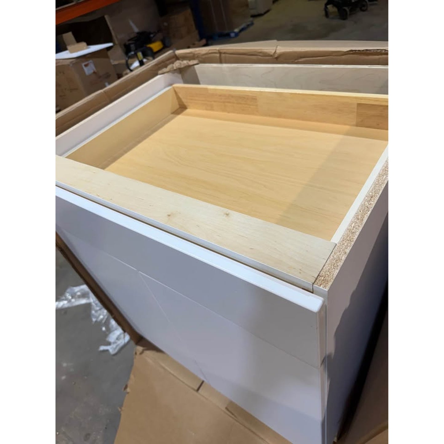Hampton Bay Edgeley 30” Base Kitchen Cabinet (B30-EDWH) White Slab, Soft-Close, Assembled BRAND NEW