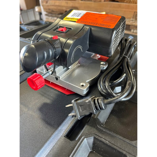 VEVOR Mini Miter Cut-off Chop Saw 2-5/16”. Blade of Steel and Resin with 1/2 in. Cutting Dep