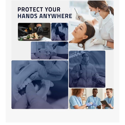 Bluezen Disposable Nitrile Gloves (M) 100 Ct Powder-Free