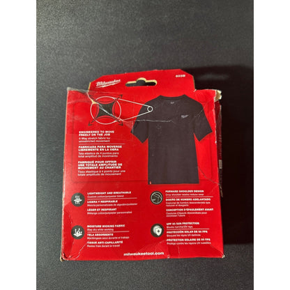 Milwaukee Mens 2X Black Cotton/Polyester Hybrid Work Shirt