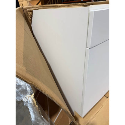 Hampton Bay Edgeley 30” Base Kitchen Cabinet (B30-EDWH) White Slab, Soft-Close, Assembled BRAND NEW