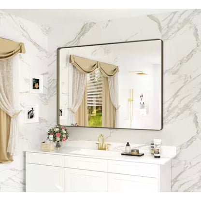 Apmir 40 x 30 Brushed Bronze Bathroom Vanity Mirror Wall Mirror New