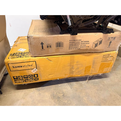 Homestyles pedestal desk read description