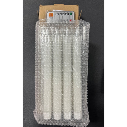 GenSwin Flameless Taper Candles 8-Pack With 1 Remotes