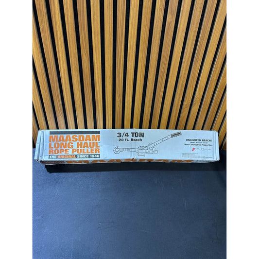1,500 lb. 3/4-Ton Capacity 10:1 Leverage Rope Puller Come Along Tool
