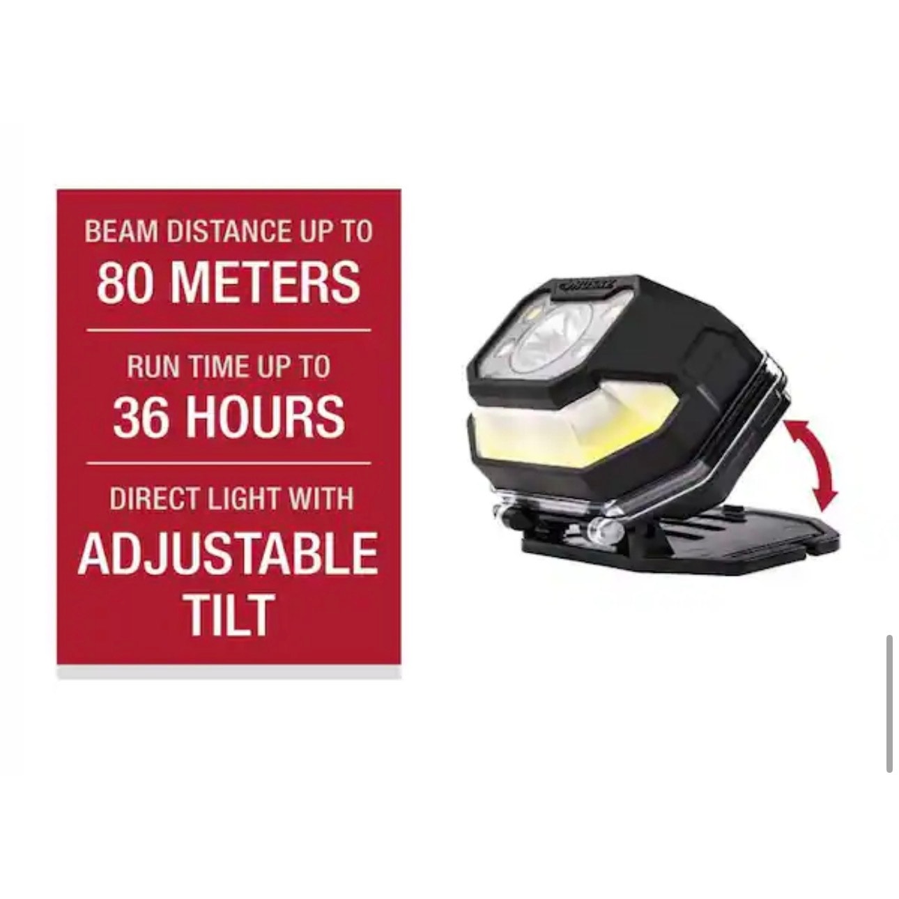 Husky 850 Lumen Rechargeable Headlamp Open Box New