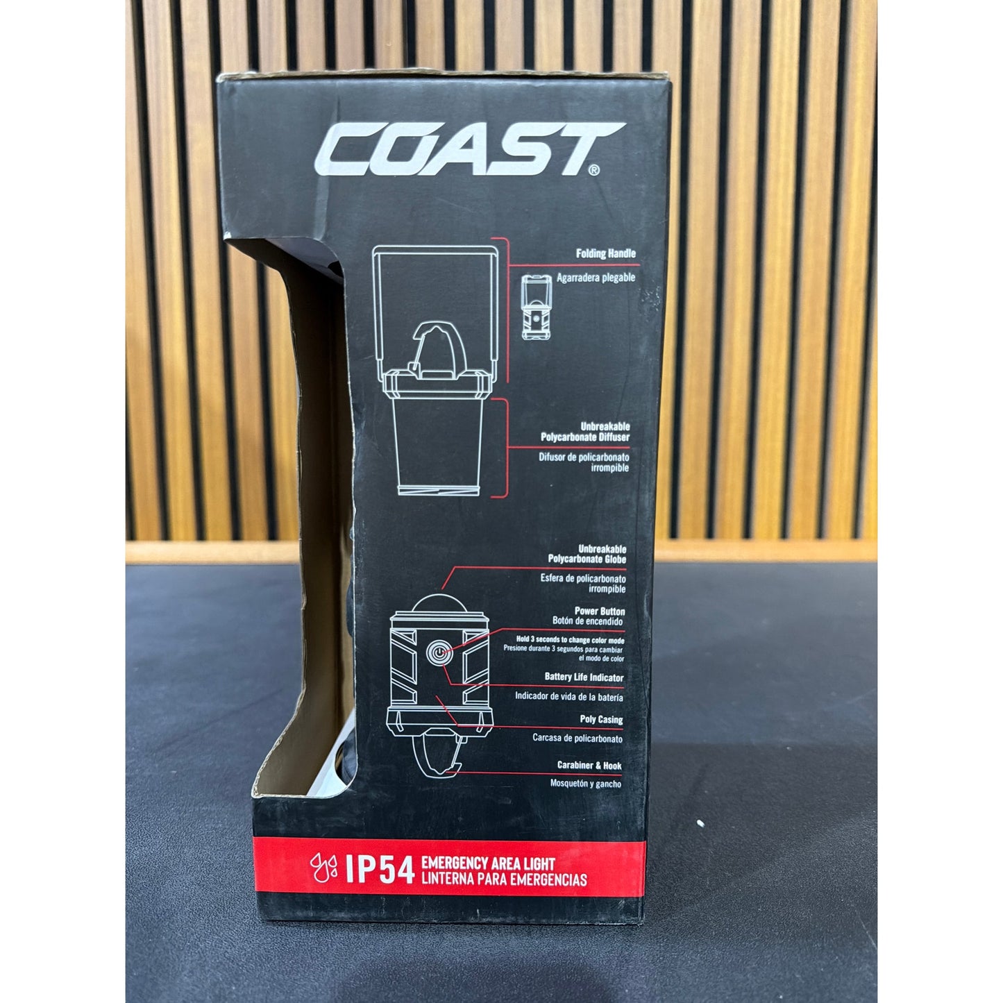 Coast EAL26 1250 Lumen Dual Power Camping Lantern Flashlight 30830 New Emergency Light