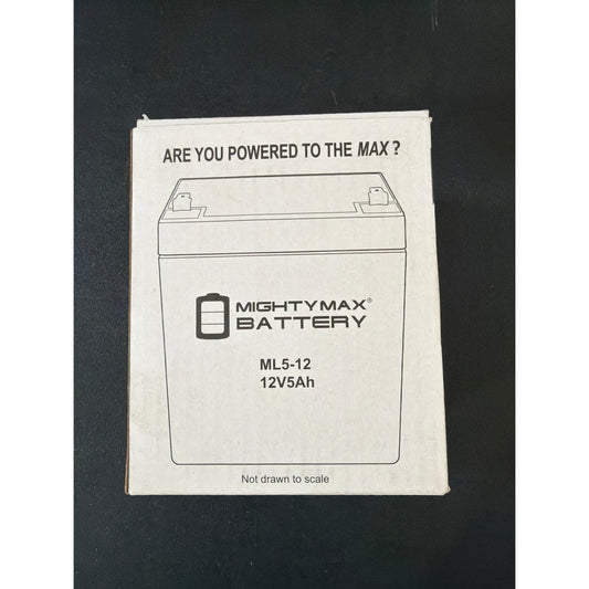 Mighty Max Battery model ml5-12  12 volt 5 amp hr