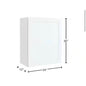 Hampton Bay Courtland 24 in. W x 12 in. D x 30 in. H Assembled Shaker Wall Kitchen Cabinet in Polar