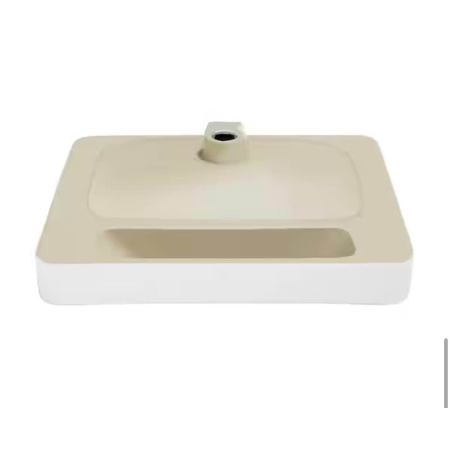Swiss Madison Carre Rectangular Vessel Sink White (SM-VS202) – NEW