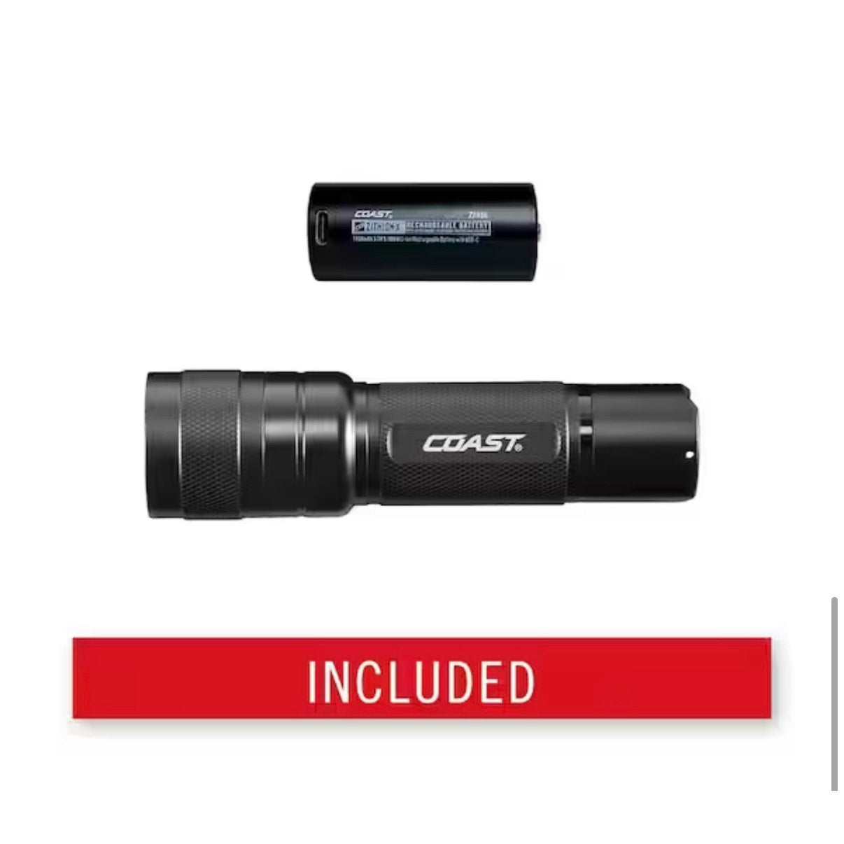 Coast G56R 1000 Lumen Rechargeable Flashlight New Dual Power LED Handheld Flashlight 30817
