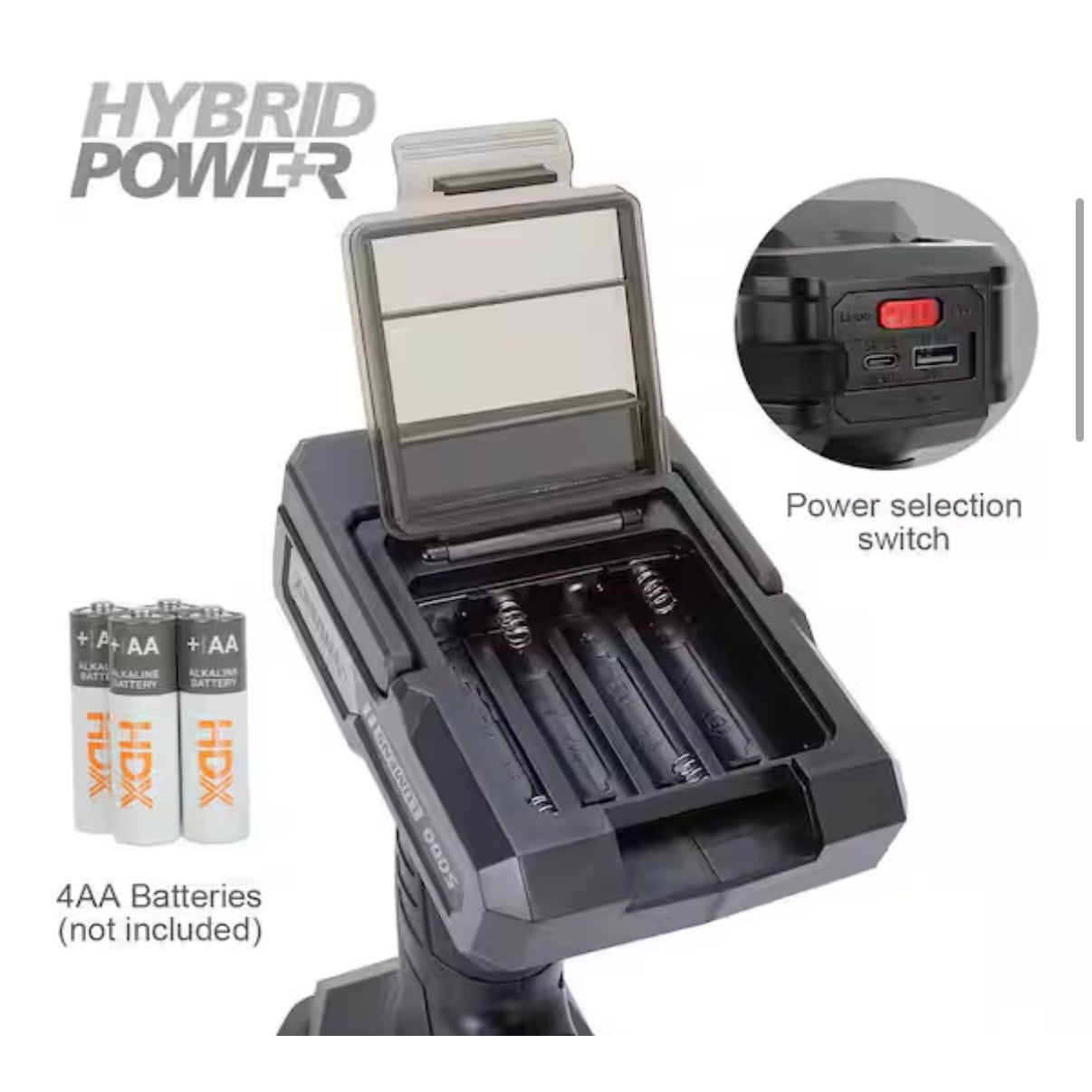 Husky 5000 Lumen Rechargeable Spotlight New 91920