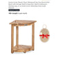 Acacia Corner Shower Stool With Storage Shelf & Soap Dish