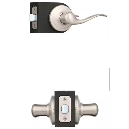 Kwikset Tustin Hall Closet Door Handle Satin Nickel