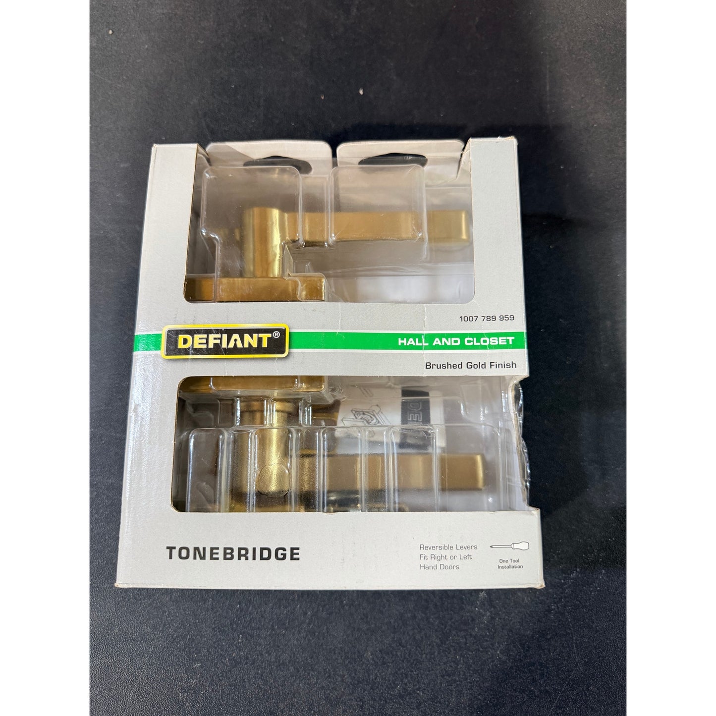 Defiant Tonebridge Brushed Gold Hall Closet Door Handle New