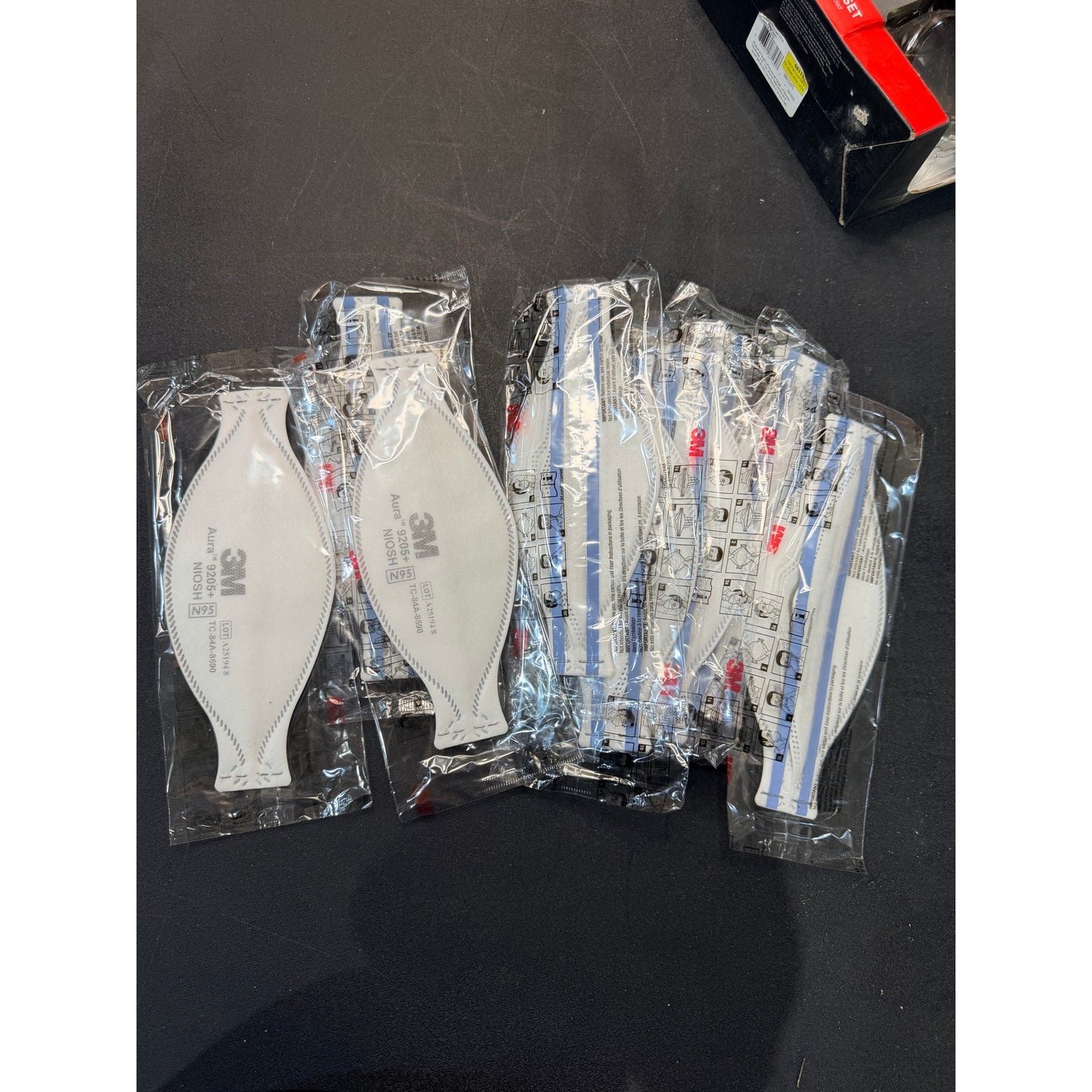 3M Aura 9205 N95 Respirator 9 Pack New Open Box