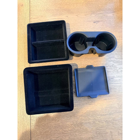 Tesla Model 3 Center Console Tray Insert Set Cup Holder Insert Organizer Storage Accessories