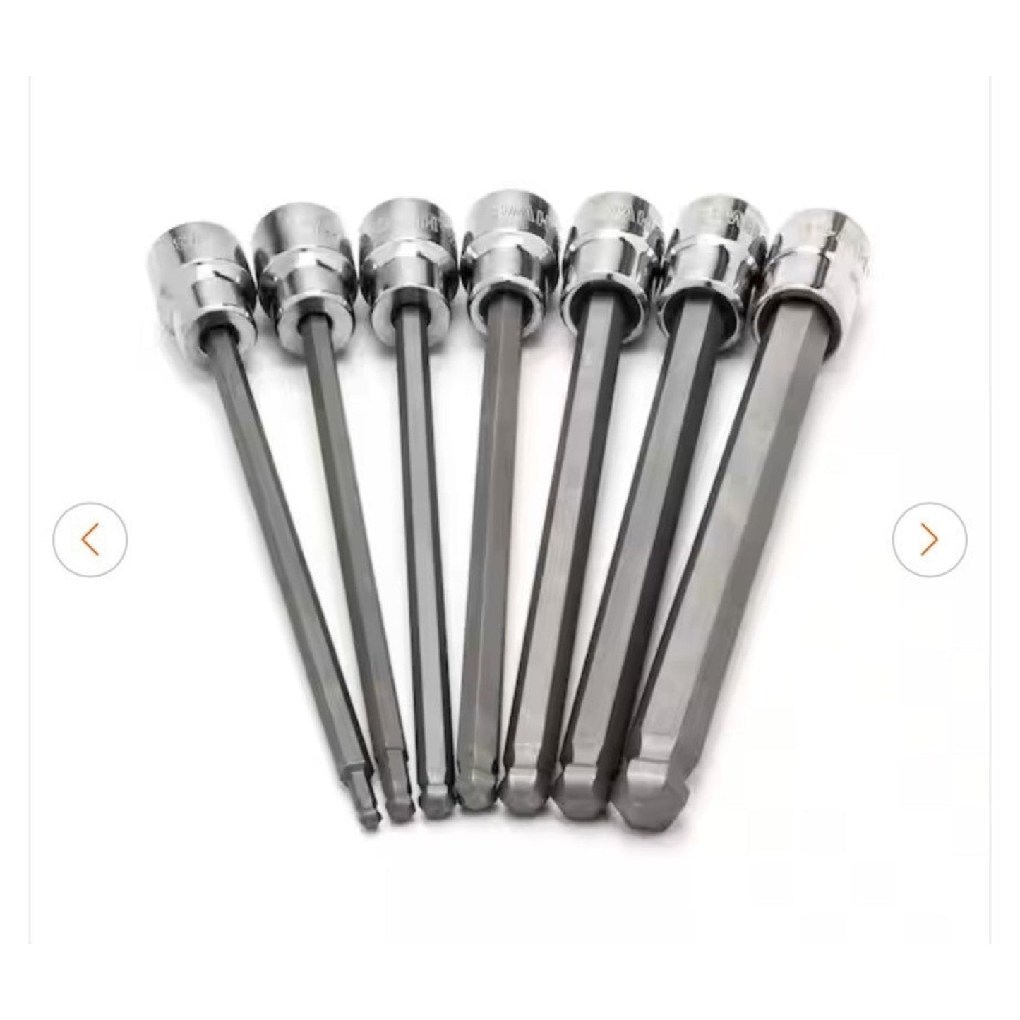 Husky 6-Piece Ball End Hex Bit Socket Set Metric 3-10mm Durable
