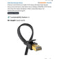 Orbram Cat 8 Ethernet Cable 15 Ft Nylon Braided 40Gbps 2000Mhz SFTP Shielded RJ4