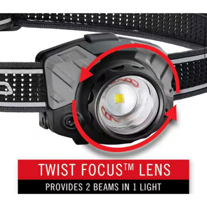 Coast FL86 840 Lumen Dual Power LED Headlamp New 30827 AAA Battery Headlamp Camping Work Light
