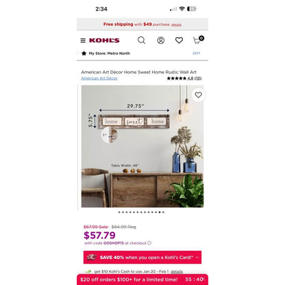 Home sweet home decor