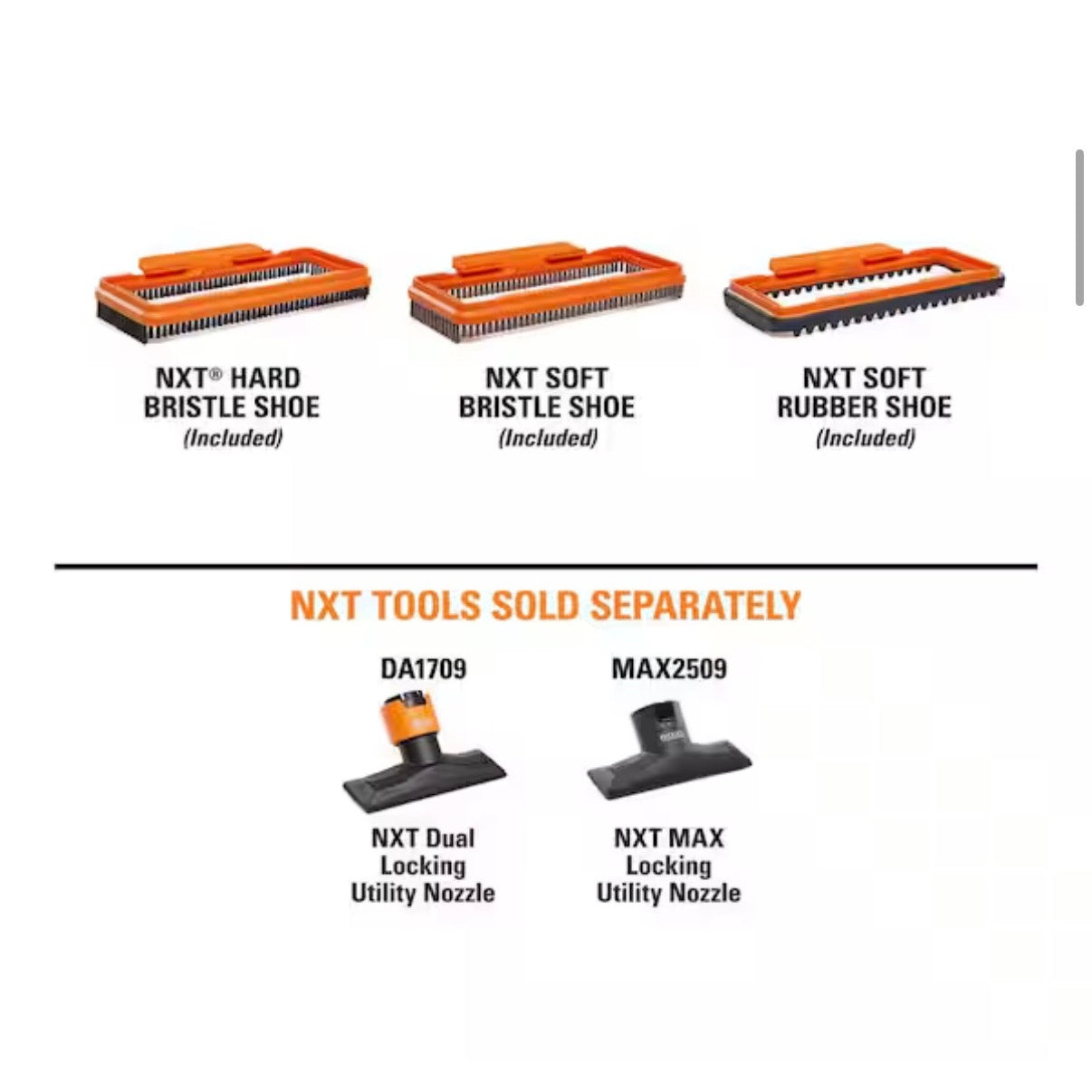 RIDGID NXT Utility Nozzle Shoe Kit Missing Soft Rubber Shoe