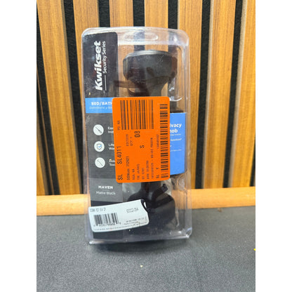 Kwikset Maven Privacy Door Knob Matte Black New