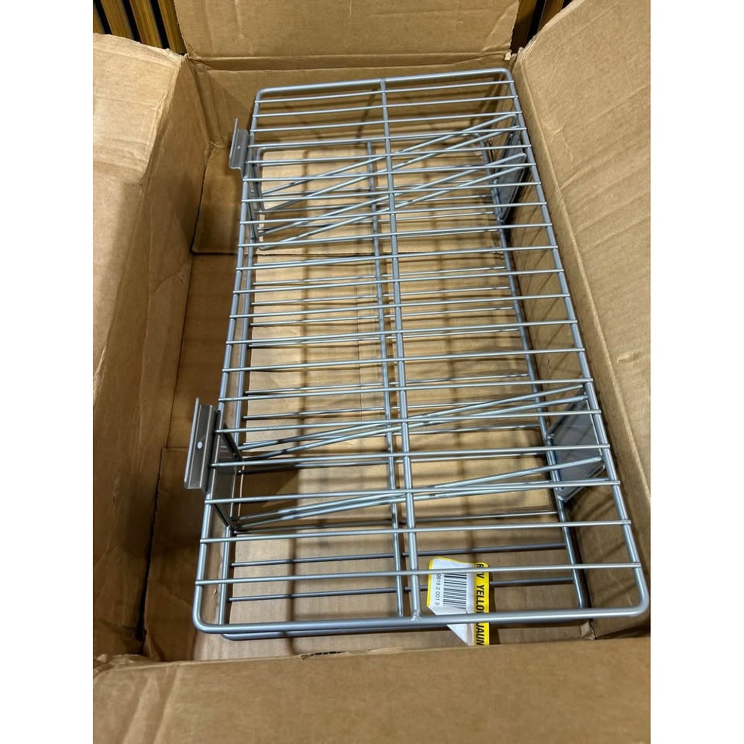 CROWNWALL 24 in. L x 12 in. W Slatwall Steel Wire Bracket Shelf (2-Pack)