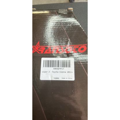 Toyota sienna 2011+ windshield wiper blades