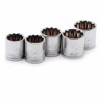 Husky 1/2 in SAE Large Socket Set 5 Piece New