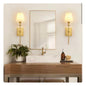 GoYeel 6.3-in W 1 -Light Gold Wall Sconce