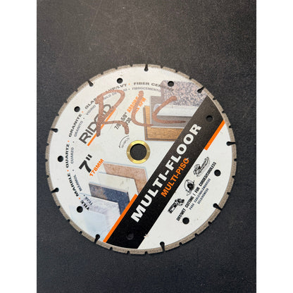 RIDGID 7 in Multi Flooring Diamond Blade Open Box New