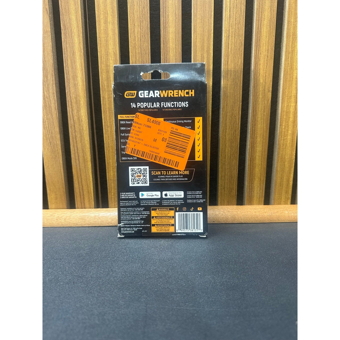 GEARWRENCH OBD2 Bluetooth Diagnostic Tester 2 Pack New