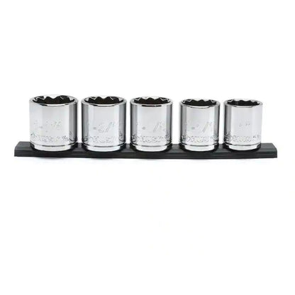 Husky 1/2 in SAE Large Socket Set 5 Piece New