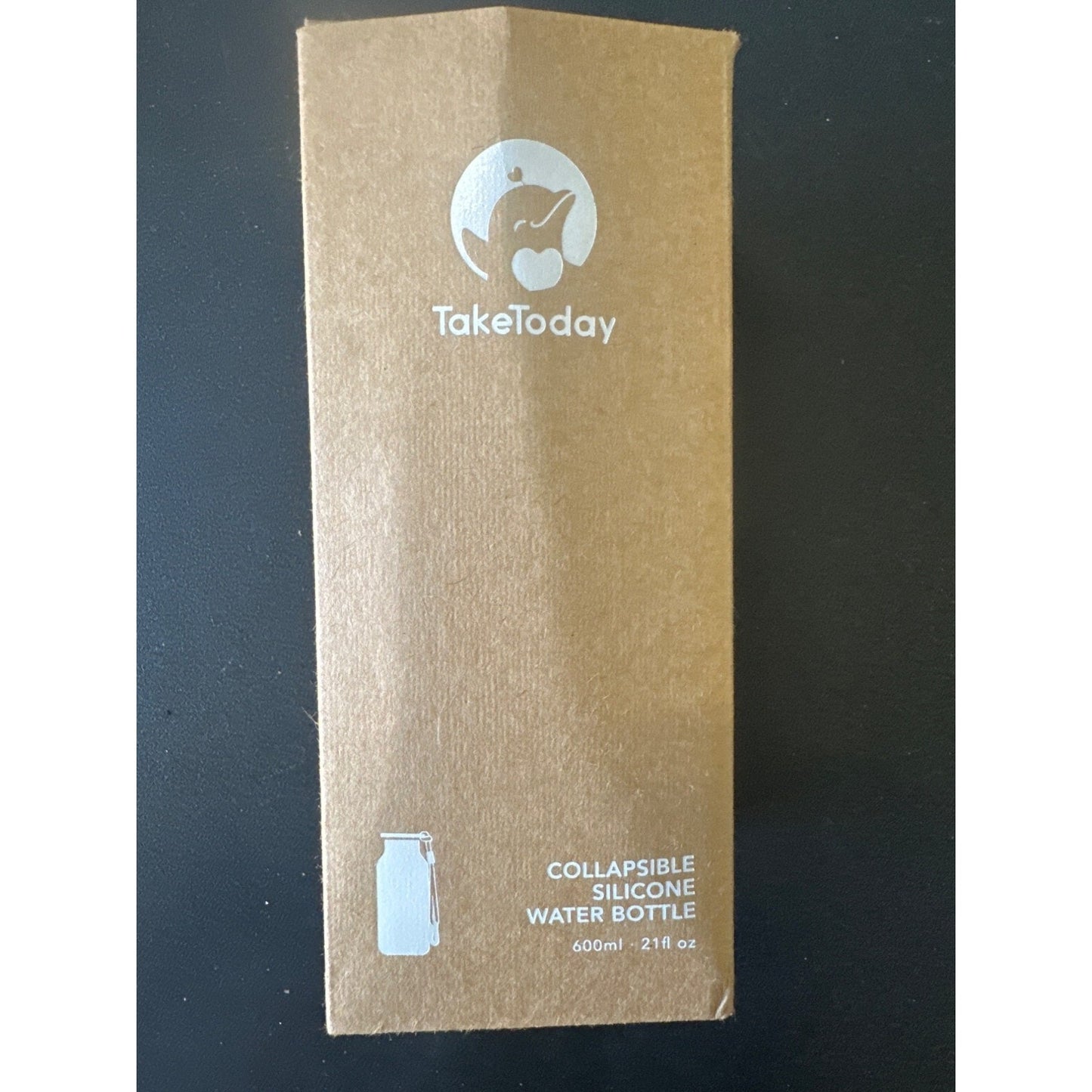TakeToday Collapsible Leak-Proof Silicone Water Bottle 20 Oz BPA Free