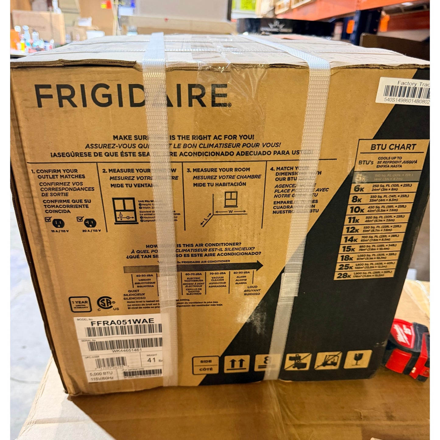 Frigidaire 5000 BTU Window Air Conditioner FFRA051WAE 115V White
