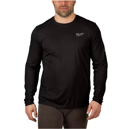 Milwaukee Men’s WORKSKIN XL Black Lightweight Performance Long Sleeve Shirt New 415B-XL Workwear